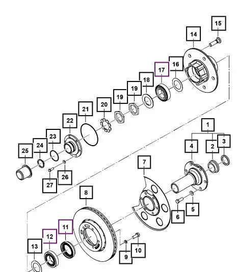 Front Axle Drive Flange For Mahindra Roxor 2018-2025 Mahindra 