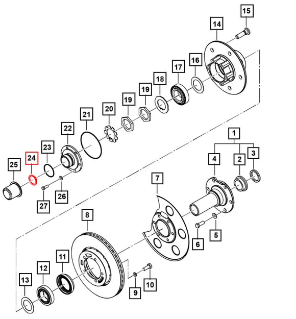 Front Axle Outer Snap Ring 0649778 Roxor Parts Direct 