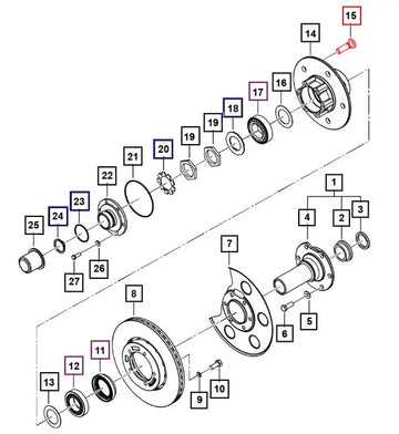 Front Wheel Stud For Mahindra Roxor 2018-2025 Mahindra 