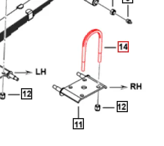 Mahindra Roxor Clip Spring 0098369 Roxor Parts Direct 