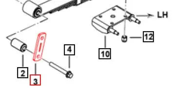 Mahindra Roxor Front and Rear Spring Shackle Side Plate 0081624 2018-2022 Mahindra 