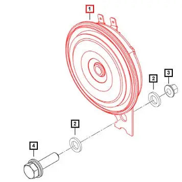 Mahindra Roxor Horn Low Tone 1306AAA00441N Roxor Parts Direct 