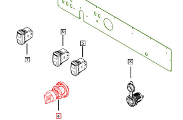 Mahindra Roxor Ignition Switch 1803AUA00051N Roxor Parts Direct 