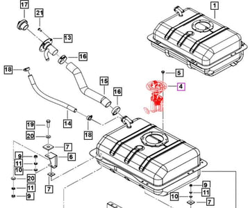 Mahindra Roxor In tank Fuel Pump 1001FAA00771N 2018-2022 Mahindra 