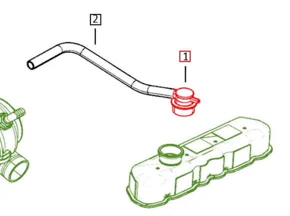 Mahindra Roxor Oil Fill Assembly 0303BB0070N Roxor Parts Direct 