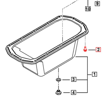 Mahindra Roxor Oil Pan Bolt SF0202006 Roxor Parts Direct 