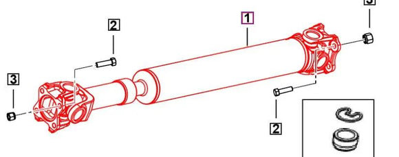 Mahindra Roxor Rear Driveshaft 0092277 2018-2025 Roxor Parts Direct 