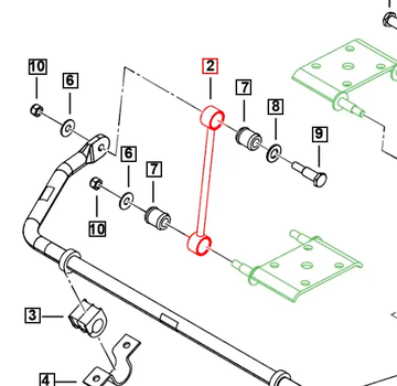 Mahindra Roxor Stabilizer Bar Link 0084842 Roxor Parts Direct 