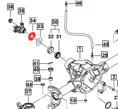 Mahindra Roxor Universal Joint Yoke Seal 0636568 Roxor Parts Direct 