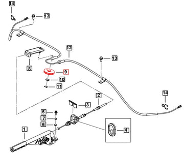 Parking Brake Cable Pully For Mahindra Roxor 2018-2025 Mahindra 