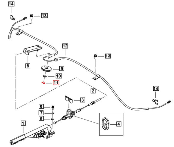 Parking Brake Pulley C Clip For Mahindra Roxor 2018-2025 Roxor Parts Direct 