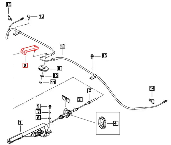 Parking Brake Pully Bracket For Mahindra Roxor 2018-2025 Roxor Parts Direct 