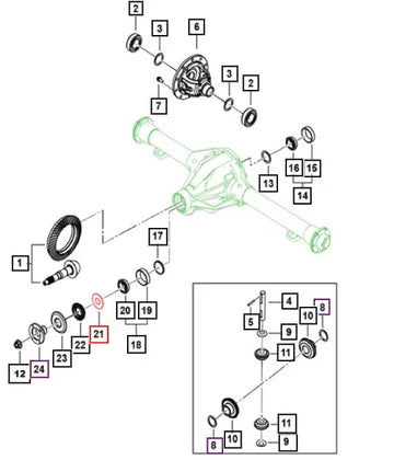 Pinion Oil Slinger Shield Front And Rear For Mahindra Roxor 2018-2025 Roxor Parts Direct 
