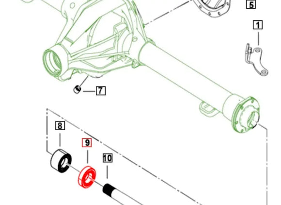Rear Axle Bearing Mahindra Roxor 2018-2025 Mahindra 