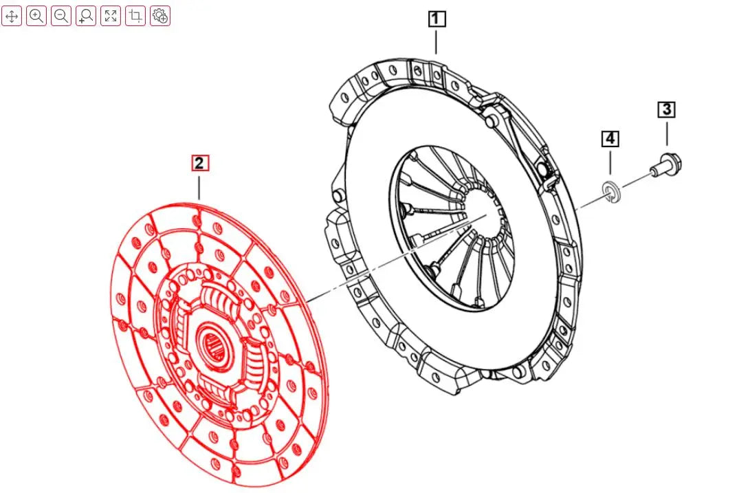 Roxor Clutch Disc 2018-2024 Mahindra 