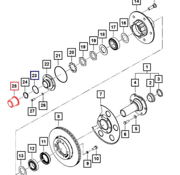 Roxor Front Axle Hub Dust Cover Cap 0641920 Mahindra 