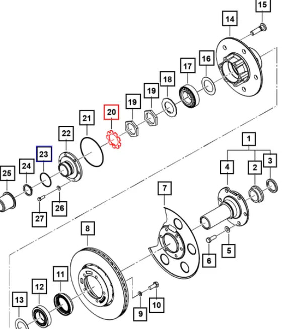 Roxor Front Axle Tabbed Lock Washer 0099825 Mahindra 