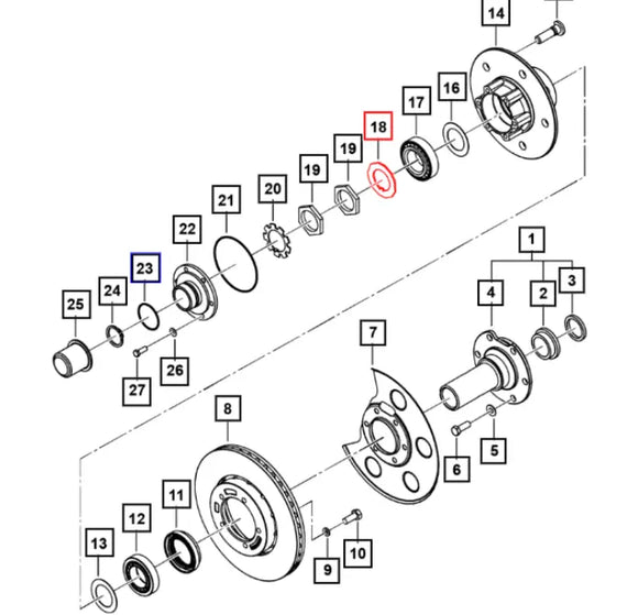 Roxor Front Axle Wheel Bearing Lock Washer 000A865 Roxor Parts Direct 