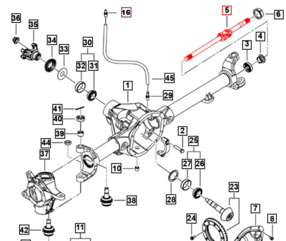 Roxor Front LH Left Front Axle 0503FA0030N Mahindra 