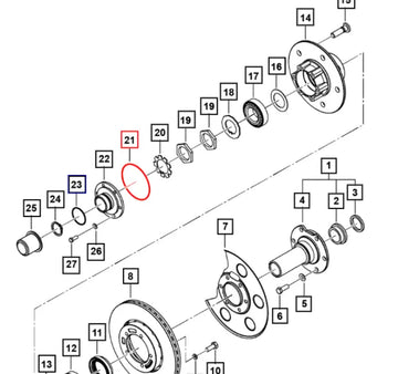 Roxor Large Front Axle O-Ring 0090708 Mahindra 