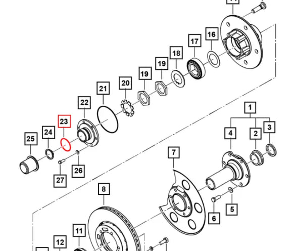 Roxor Small Front Axle O-Ring 0090709 Mahindra 