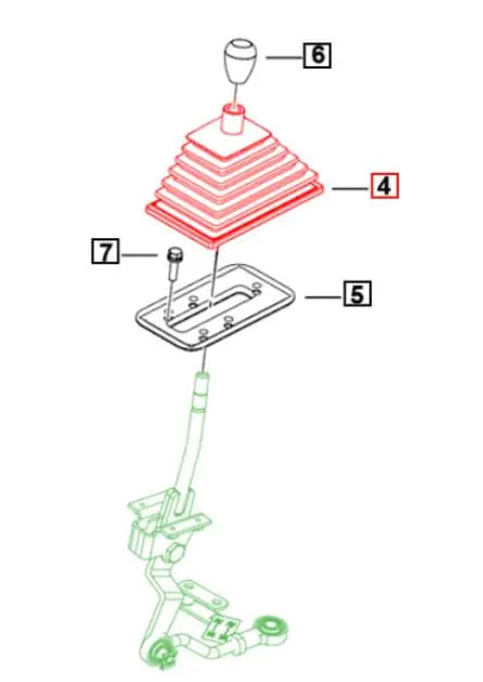 Shifter Boot - Transfer Case Mahindra Roxor 2018-2024 Mahindra 