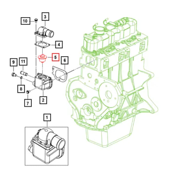 Thermostat For Mahindra Roxor 2018-2022 Mahindra 