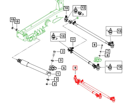 Tie Rod Assembly for Mahindra Roxor Mahindra 