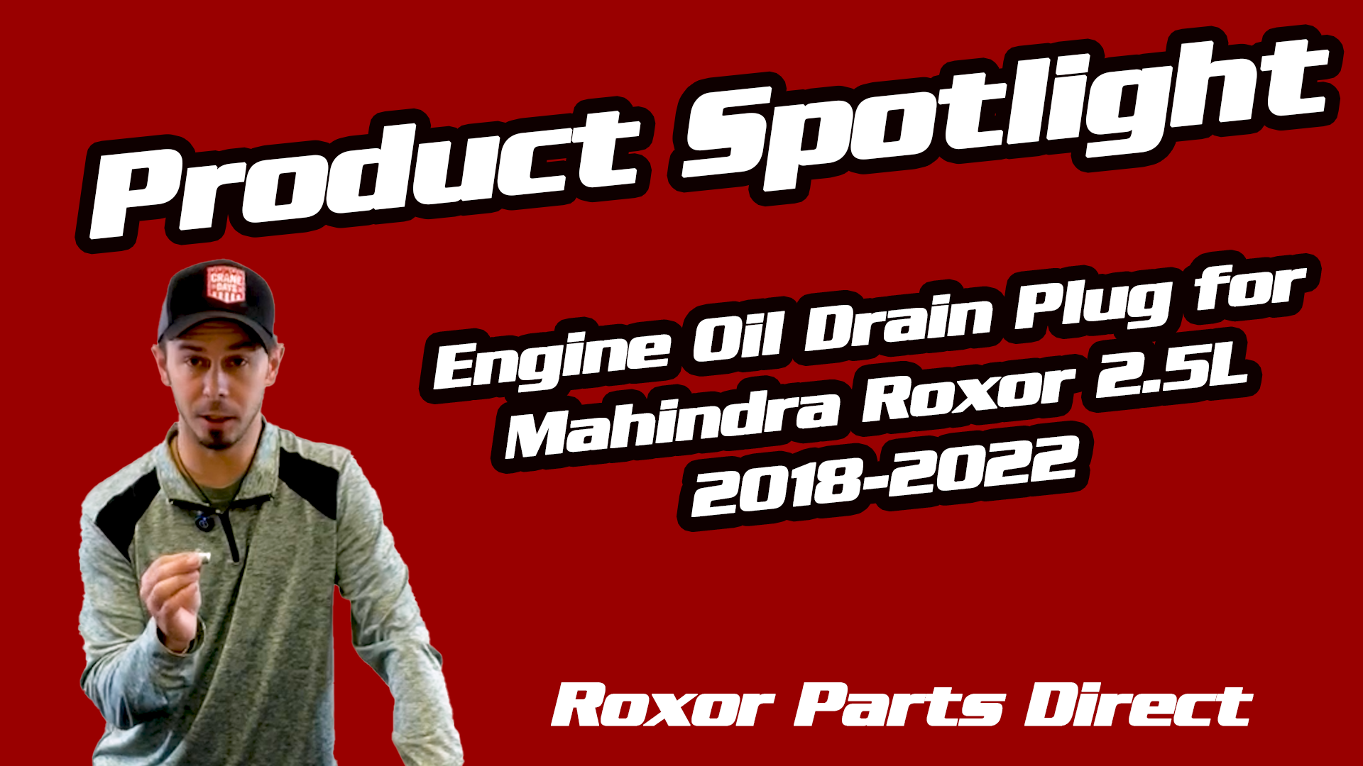 Engine Oil Drain Plug for Mahindra Roxor 2.5L 2018-2022